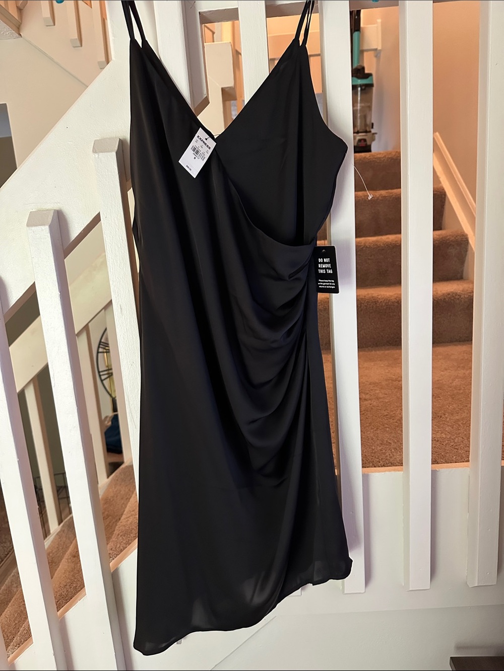 EXPRESS asymmetrical slip dress